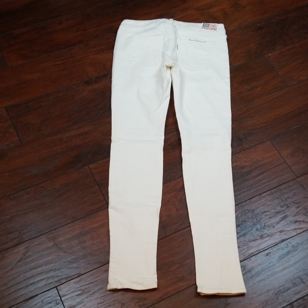 True Religion white embroidered skinny Jean Z414 - Picture 4 of 8